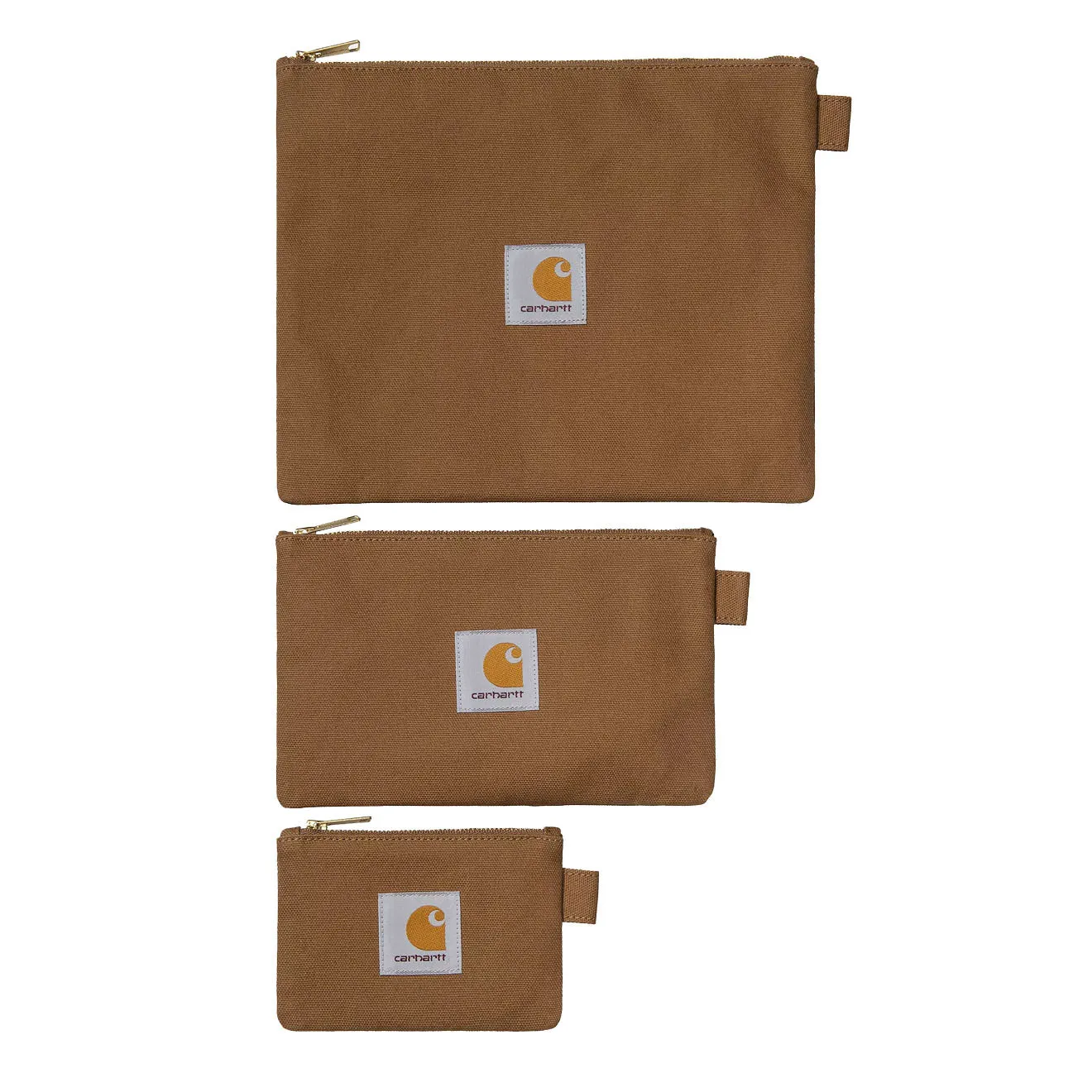 Accessories Carhartt Wipaccessories Men Carhartt WIP Canvas Pouch Set Hamilton Brown