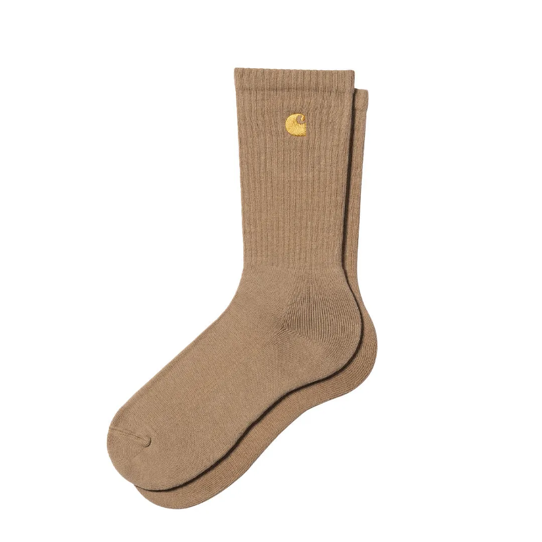 Accessories Carhartt Wipaccessories Men Carhartt WIP Chase Socks Peanut / Gold
