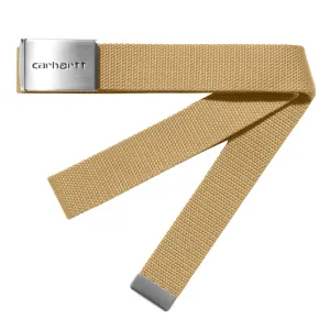 Accessories Carhartt Wipaccessories Men Carhartt WIP Clip Belt Chrome Bourbon