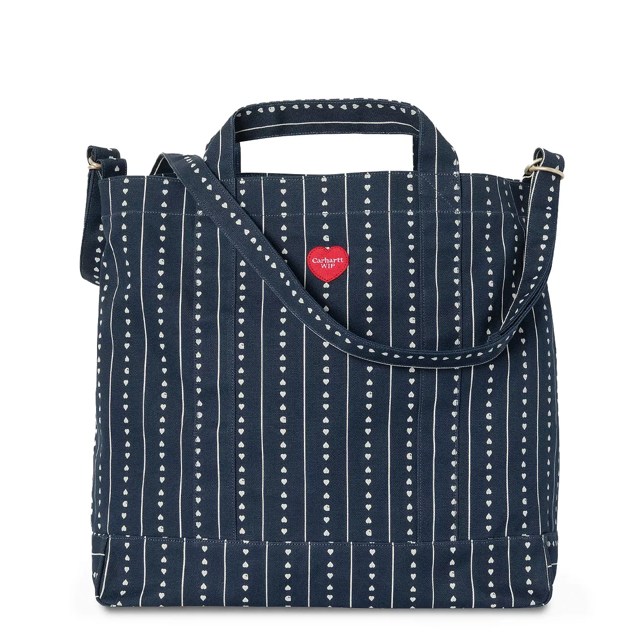 Accessories Carhartt Wipaccessories Men Carhartt WIP Drewe Tote Big Heart C Pinstripe / Ink / Natural