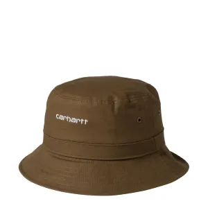Accessories Carhartt Wipaccessories Men Carhartt WIP Script Bucket Hat Lumber / White