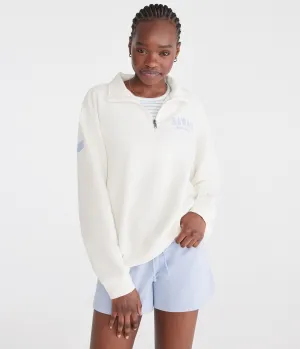 Aeropostale Hawaii Oversized Quarter-Zip Sweatshirt