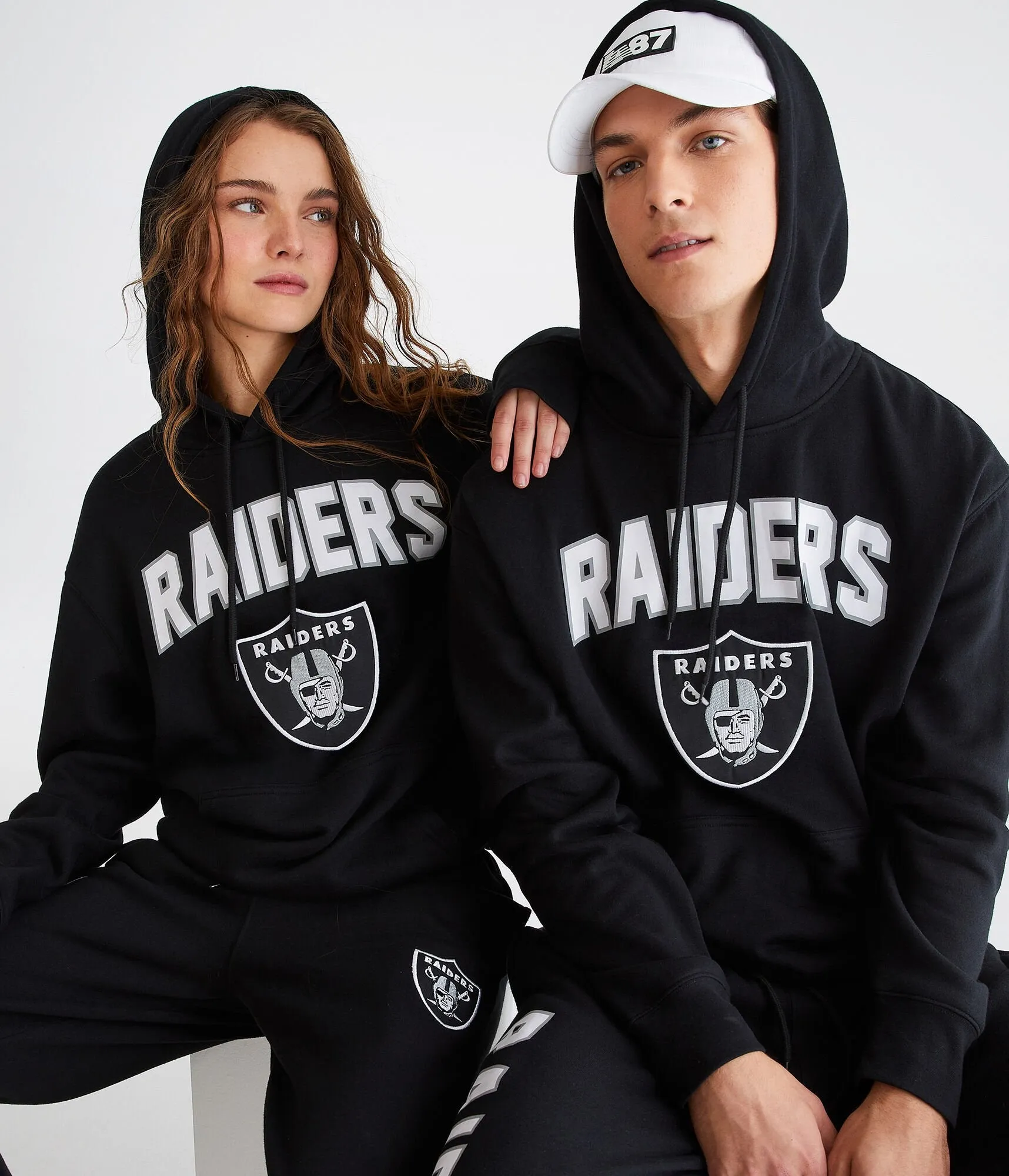 Aeropostale Mens' Las Vegas Raiders Pullover Hoodie -  - Size M - Cotton - Teen Fashion & Clothing Black Aeropostale