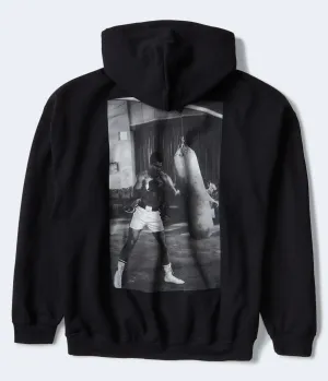 Aeropostale Mens' Muhammad Ali Pullover Hoodie -  - Size XS - Cotton - Teen Fashion & Clothing Black Aeropostale