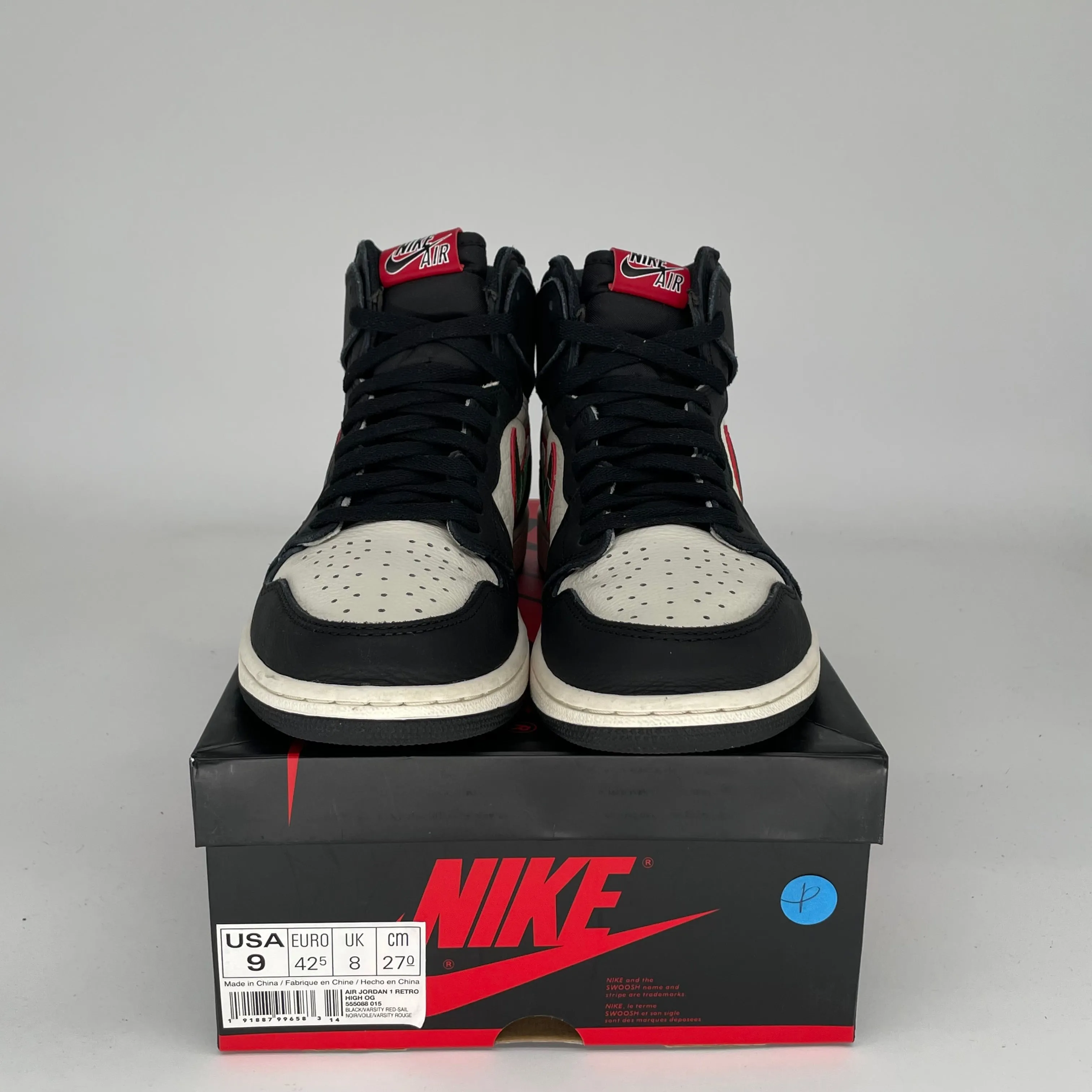 AIR JORDAN 1 SPORTS ILLUSTRATED SIZE 9 555088-015