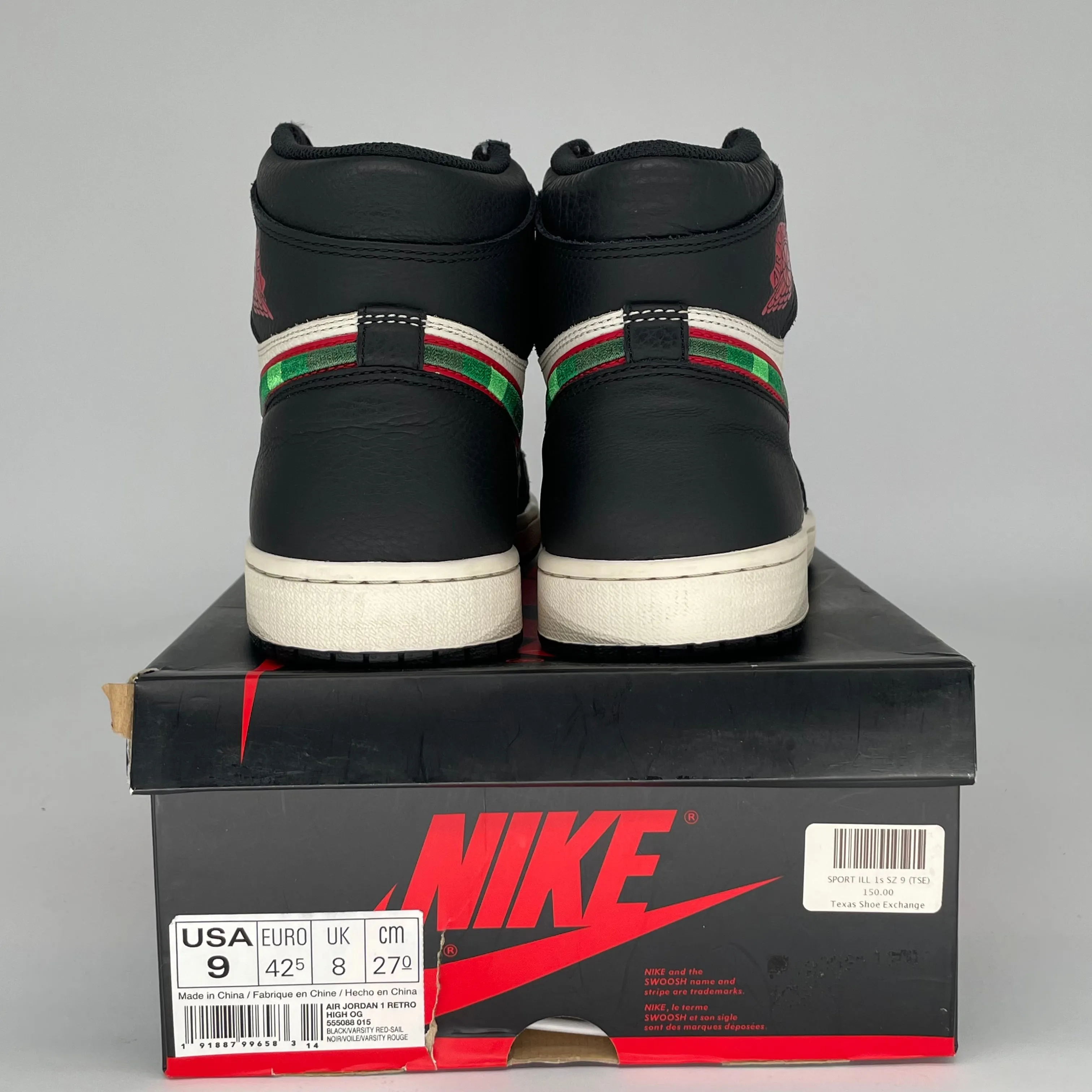 AIR JORDAN 1 SPORTS ILLUSTRATED SIZE 9 555088-015