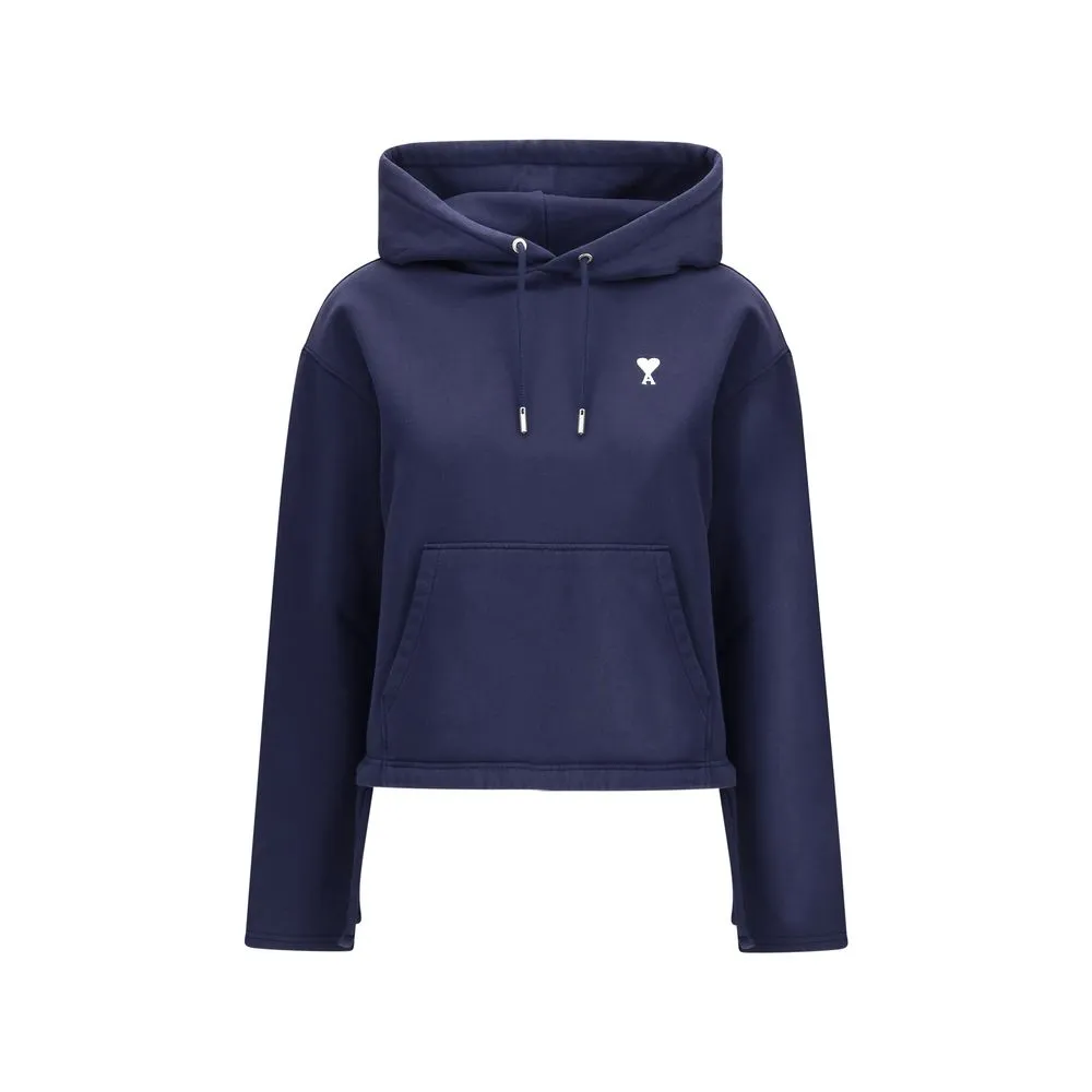 Ami Paris Cropped Women's Hoodie