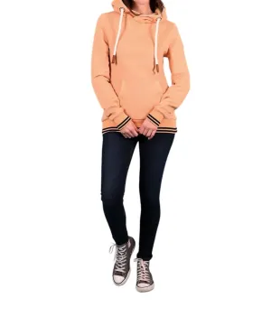 Annook 2 Blanket Stitch Pullover Hoodie In Apricot