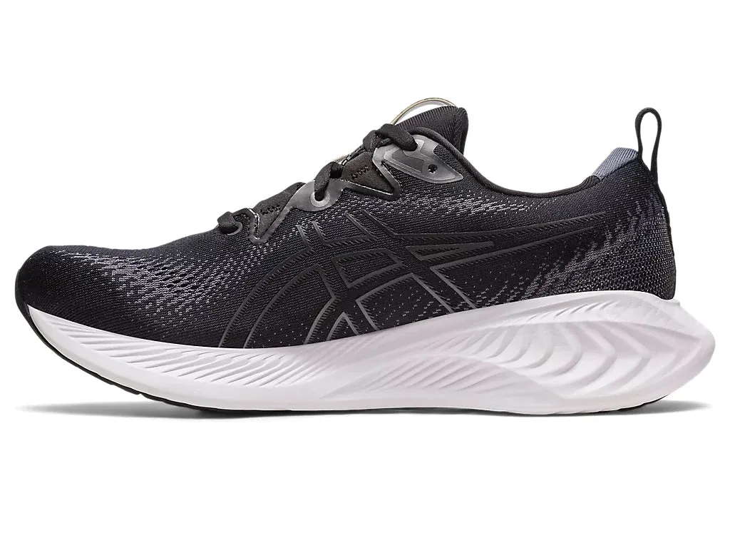 Asics Mens Gel Cumulus 25 Wide- Black/Carrier Grey (1011B620-002) Asics	Running Shoes