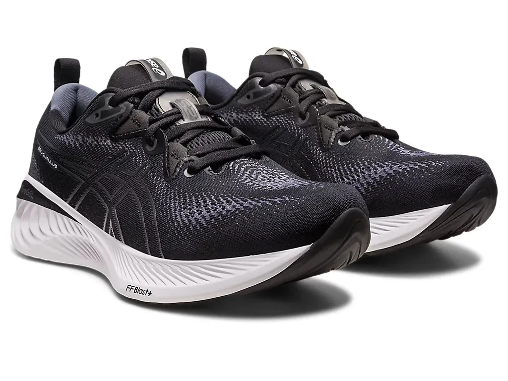 Asics Mens Gel Cumulus 25 Wide- Black/Carrier Grey (1011B620-002) Asics	Running Shoes