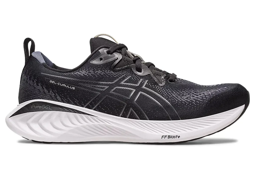 Asics Mens Gel Cumulus 25 Wide- Black/Carrier Grey (1011B620-002) Asics	Running Shoes