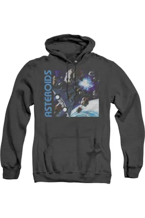 Atari 2600 Asteroids Adult Heather Hoodie