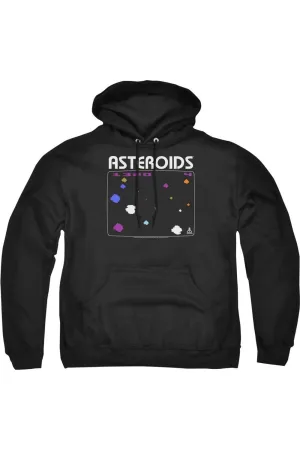 Atari Asteroidshort Sleevecreen Adult Pull Over Hoodie