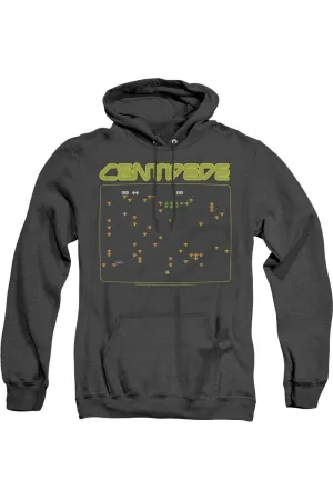 Atari Centipede Screen Adult Heather Hoodie