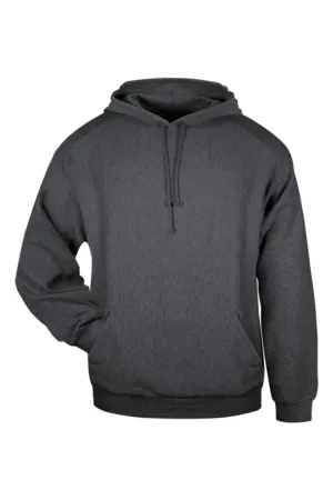 Badger Mens Hooded Sweatshirt Hoodie w/ Pouch Pocket - Charcoal Grey