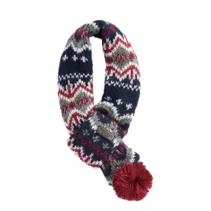Barbour Dog Case Fairisle Scarf Blue Granite Clothing Barbour