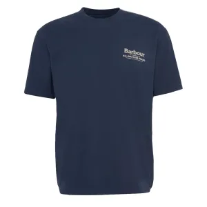 Barbour Outdoors Graphic Fit T-Shirt Navy Clothing Barbour