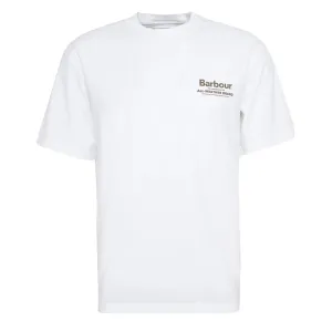 Barbour Outdoors Graphic Fit T-Shirt White Clothing Barbour
