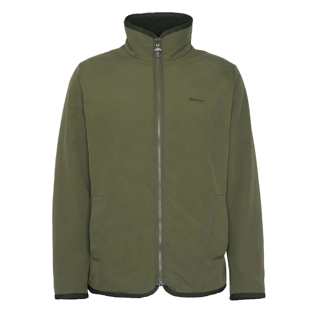 Barbour Reversible Fleece Jacket Fern Clothing Barbour