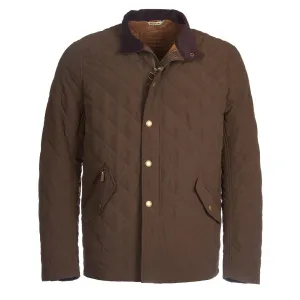 Barbour Shoveler Quilted Jacket Dark Olive Clothing Barbour