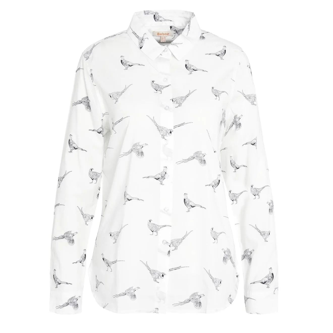 Barbour Womens Safari Shirt Pheasant Print Clothing Barbour