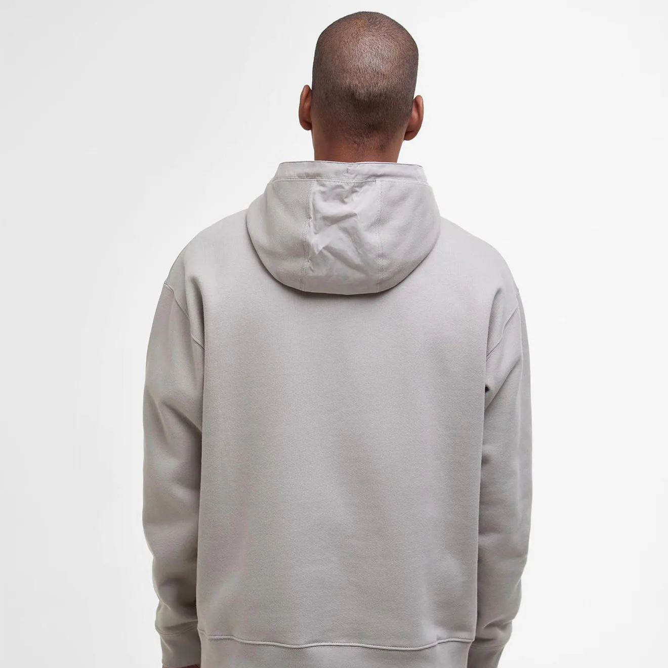 Barbour Yalding Hooded Sweatshirt Concrete Clothing Barbour