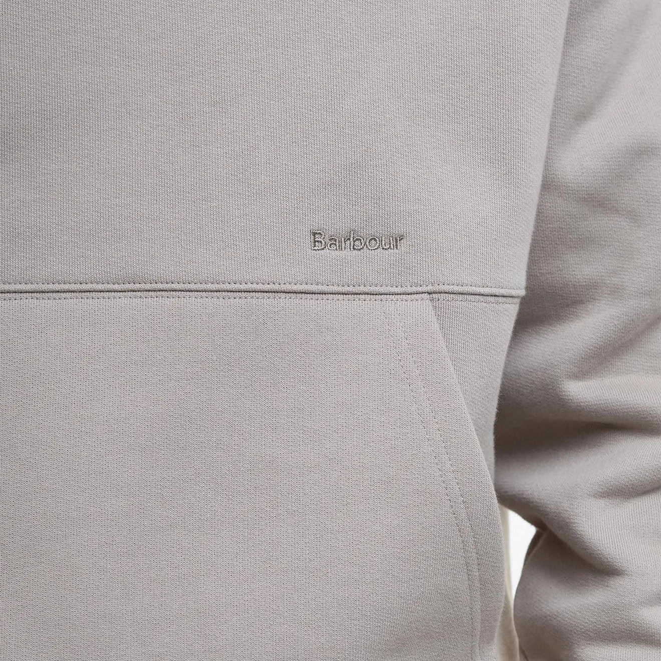 Barbour Yalding Hooded Sweatshirt Concrete Clothing Barbour