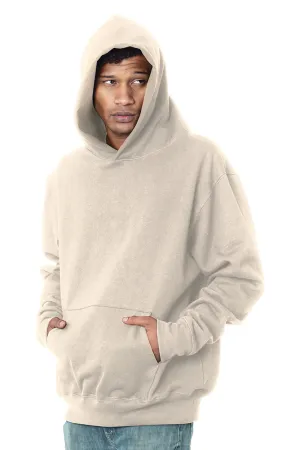 Bayside Mens Sniper Hooded Sweatshirt Hoodie w/ Pouch Pocket - Cream