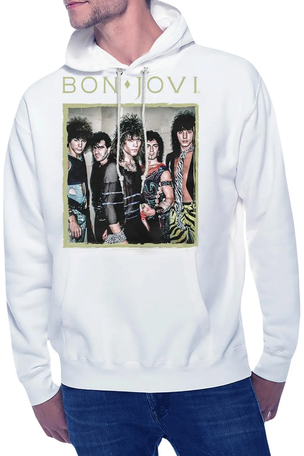 Bon Jovi Framed Adult Pull Over Hoodie