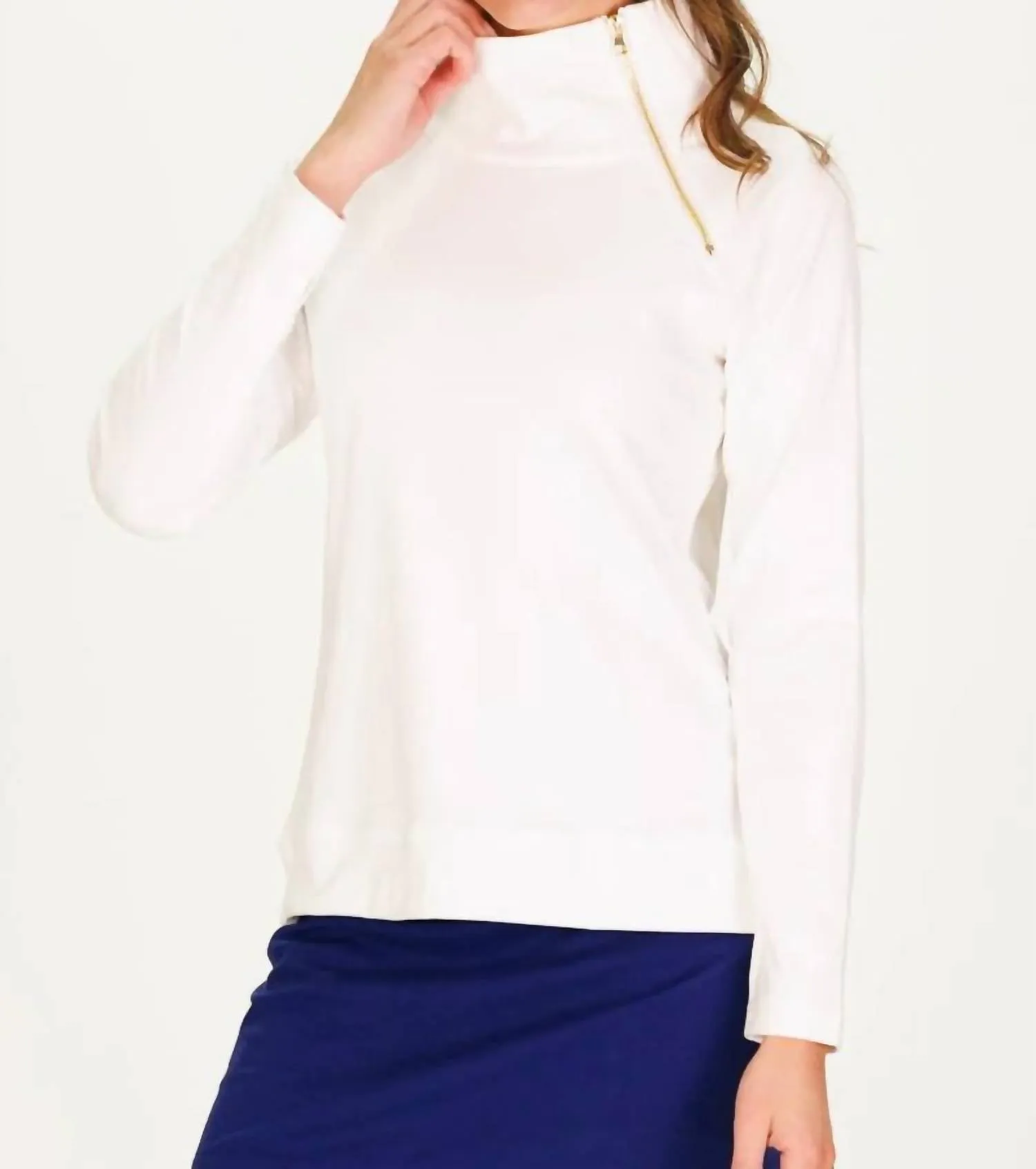 Bowen Sweatshirt - Plus In White