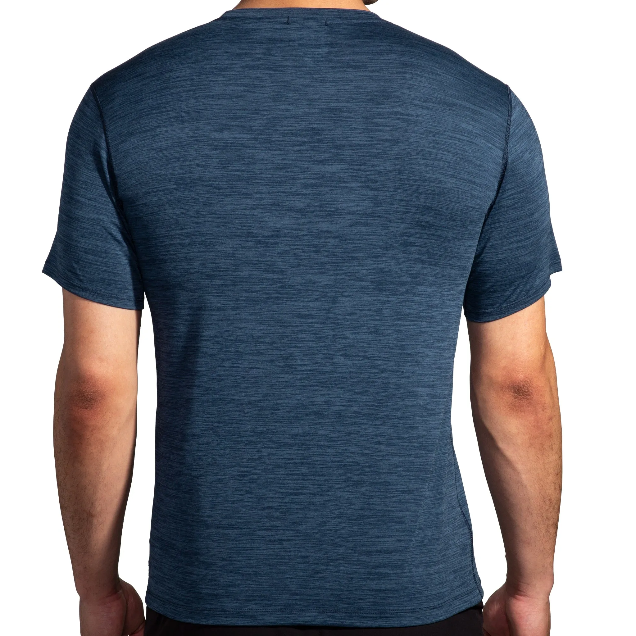 Brooks Luxe Short Sleeve - Htr Blue Slate - MEN (211498412) Brooks