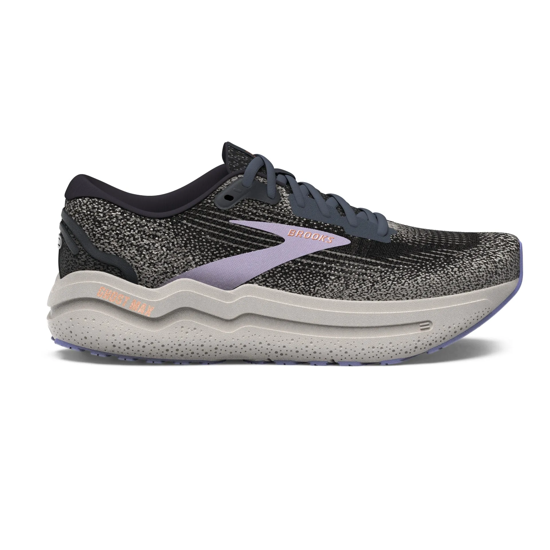 Brooks Womens Ghost Max 2- Ebony/Sweet Lavender/Alloy (1204201B005) Brooks