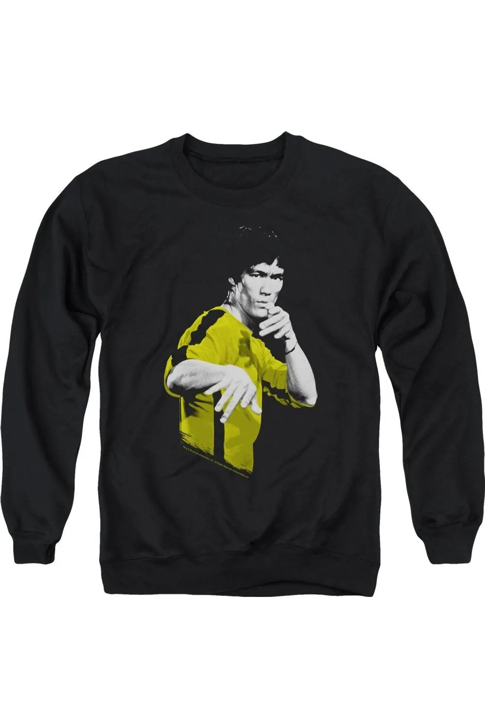 Bruce Lee Suit Of Death Adult Crewneck Sweatshirt