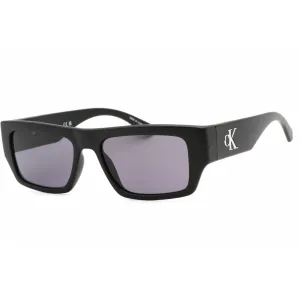Calvin Klein Jeans Unisex Sunglasses - Matte Black Plastic Rectangular | CKJ22635S 002 Calvin Klein Sunglasses