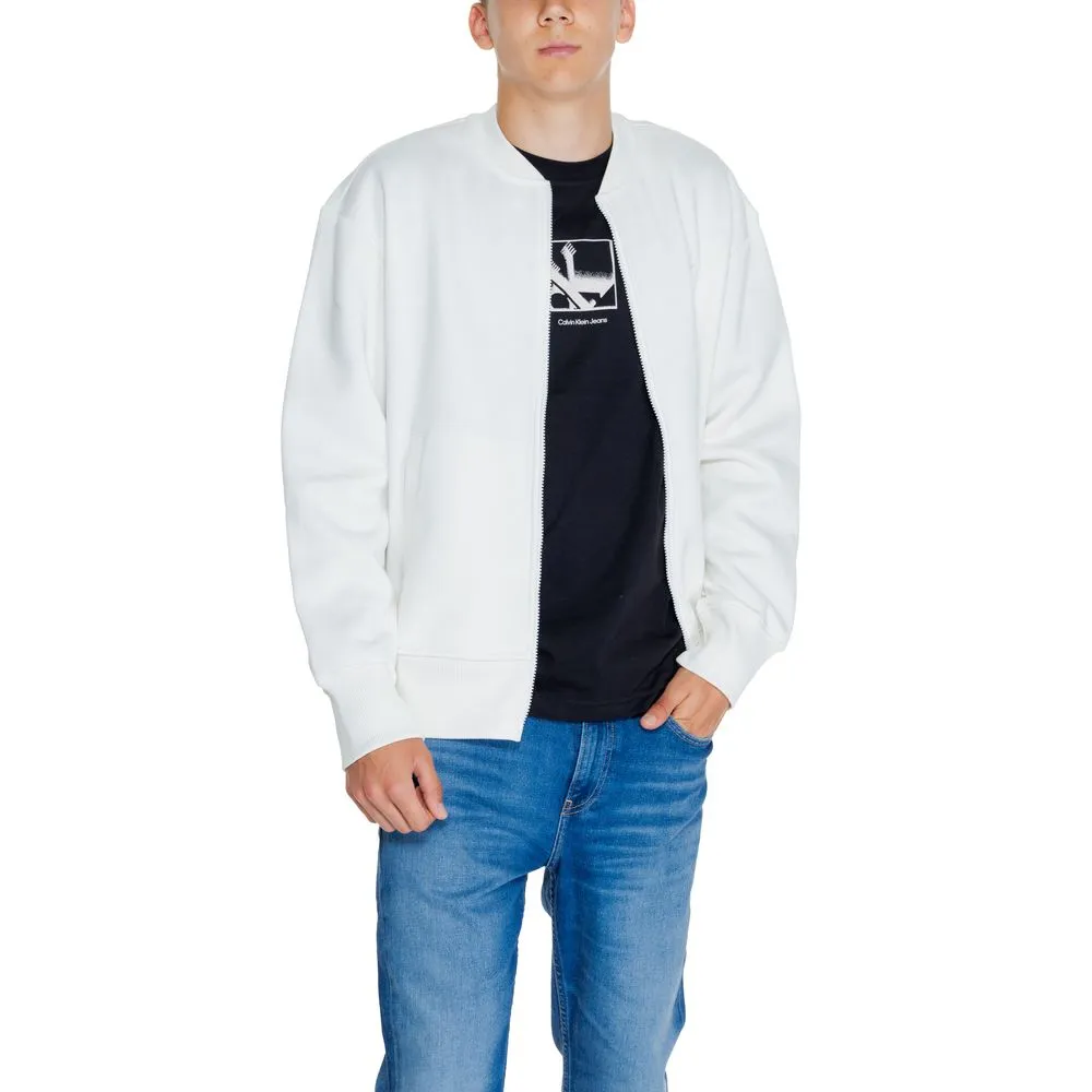 Calvin Klein Jeans White Cotton Cotton Sweater