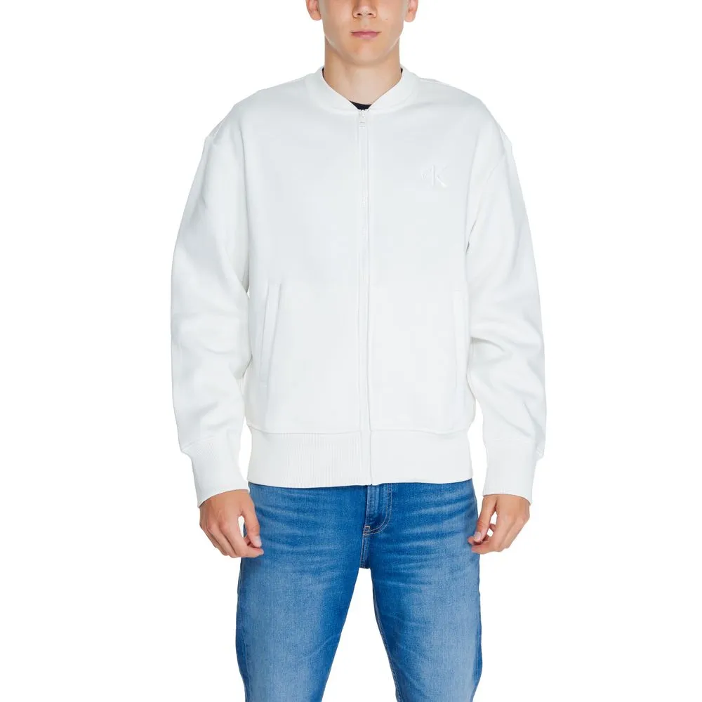 Calvin Klein Jeans White Cotton Cotton Sweater