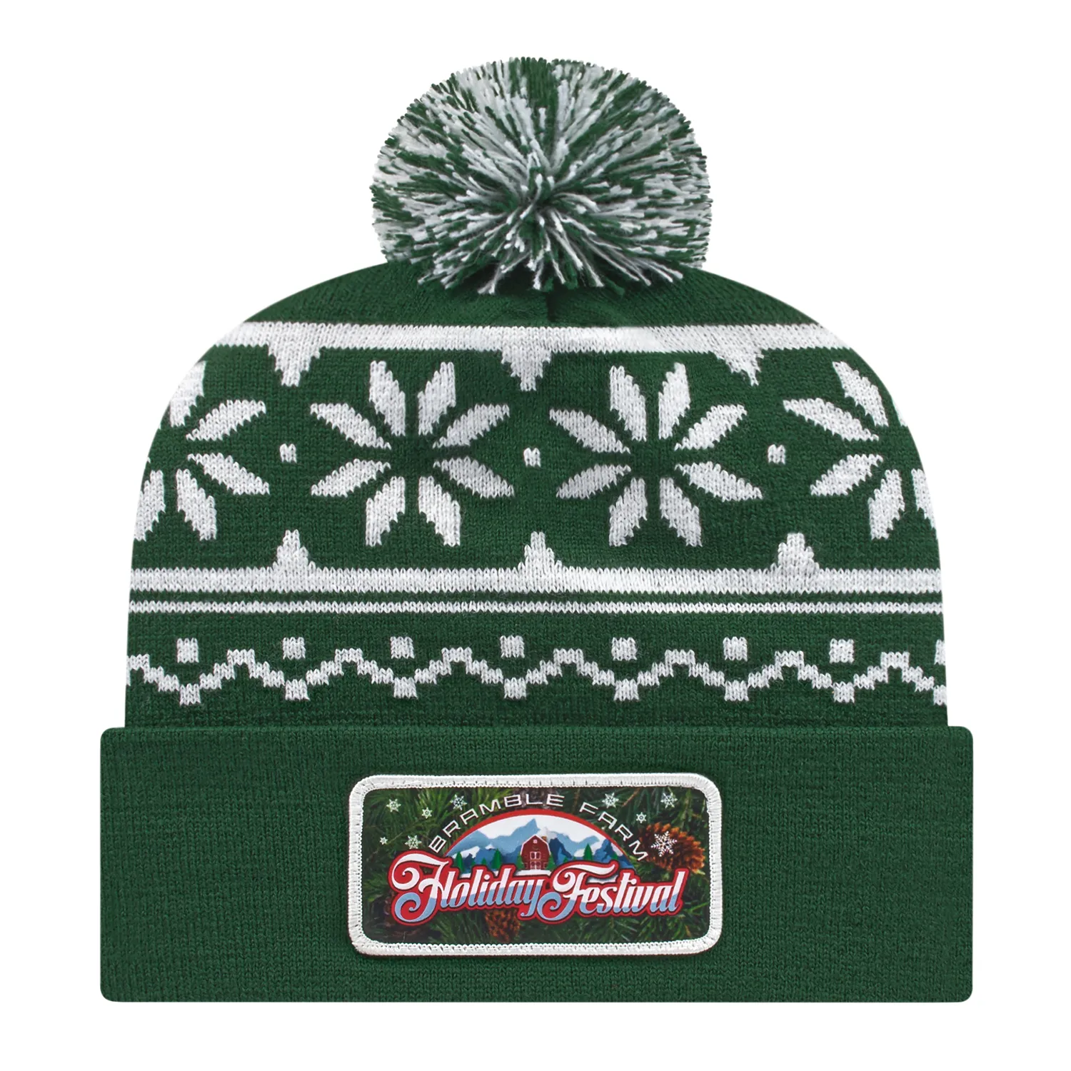 Cap America Caps Snowflake Knit Cap with Cuff
