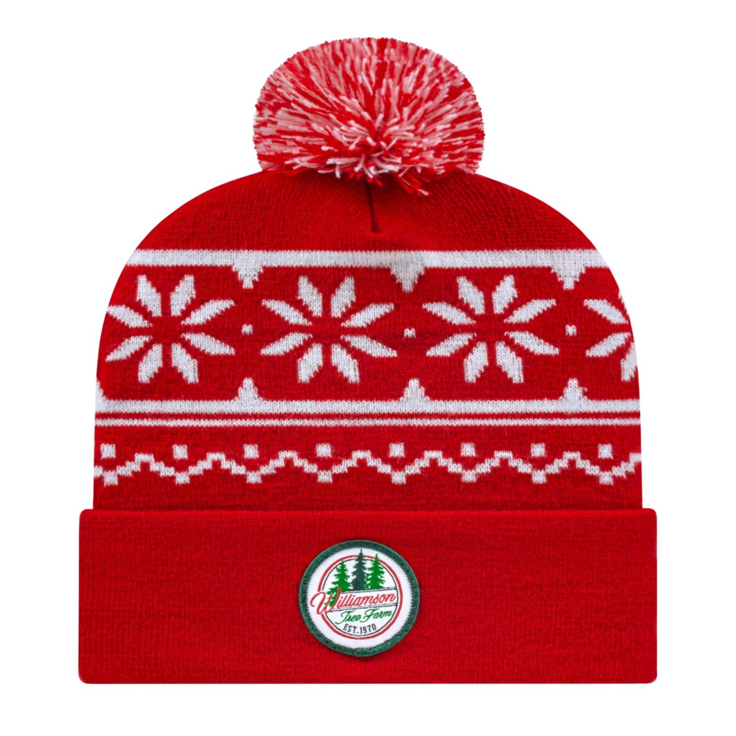 Cap America Caps Snowflake Knit Cap with Cuff