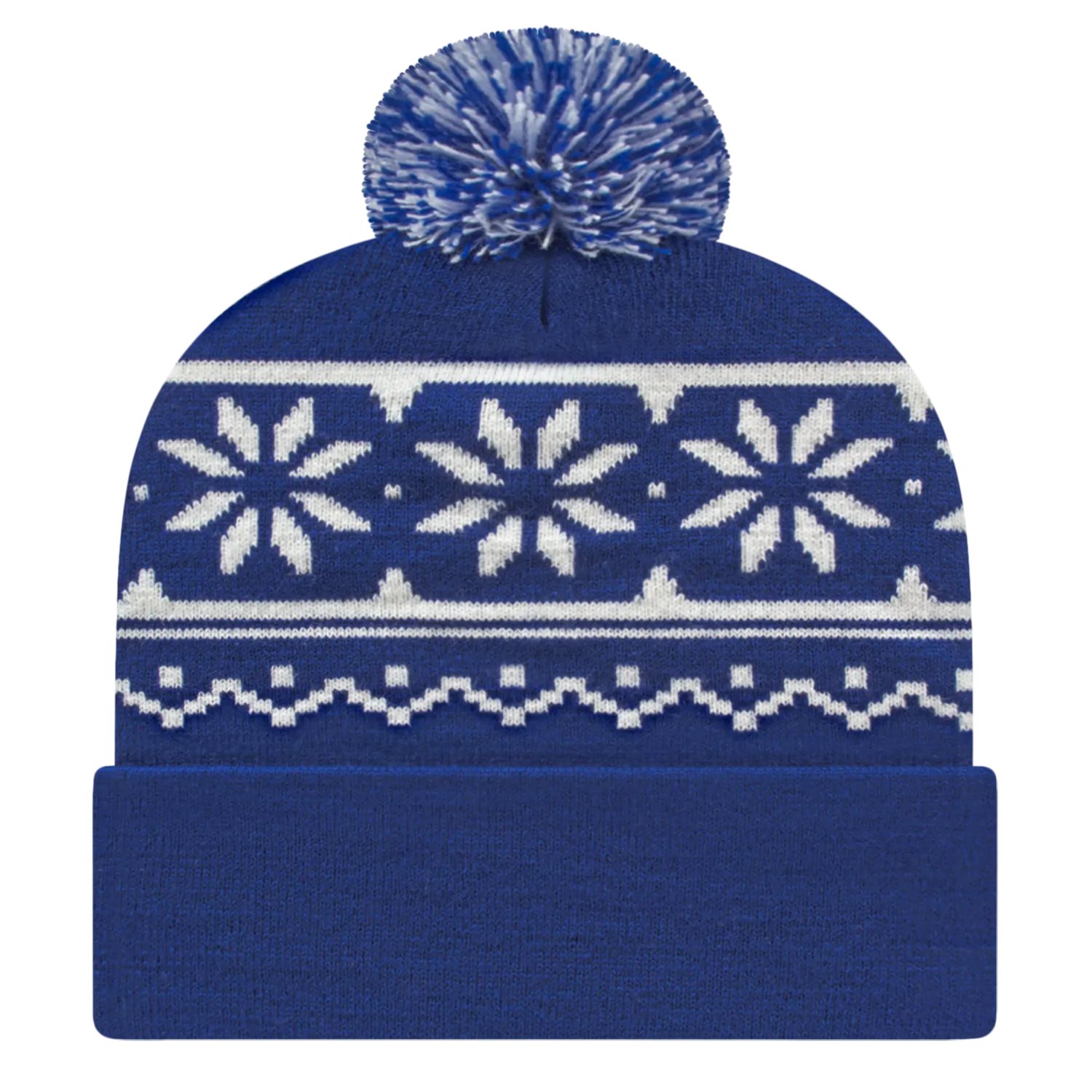 Cap America Caps Snowflake Knit Cap with Cuff