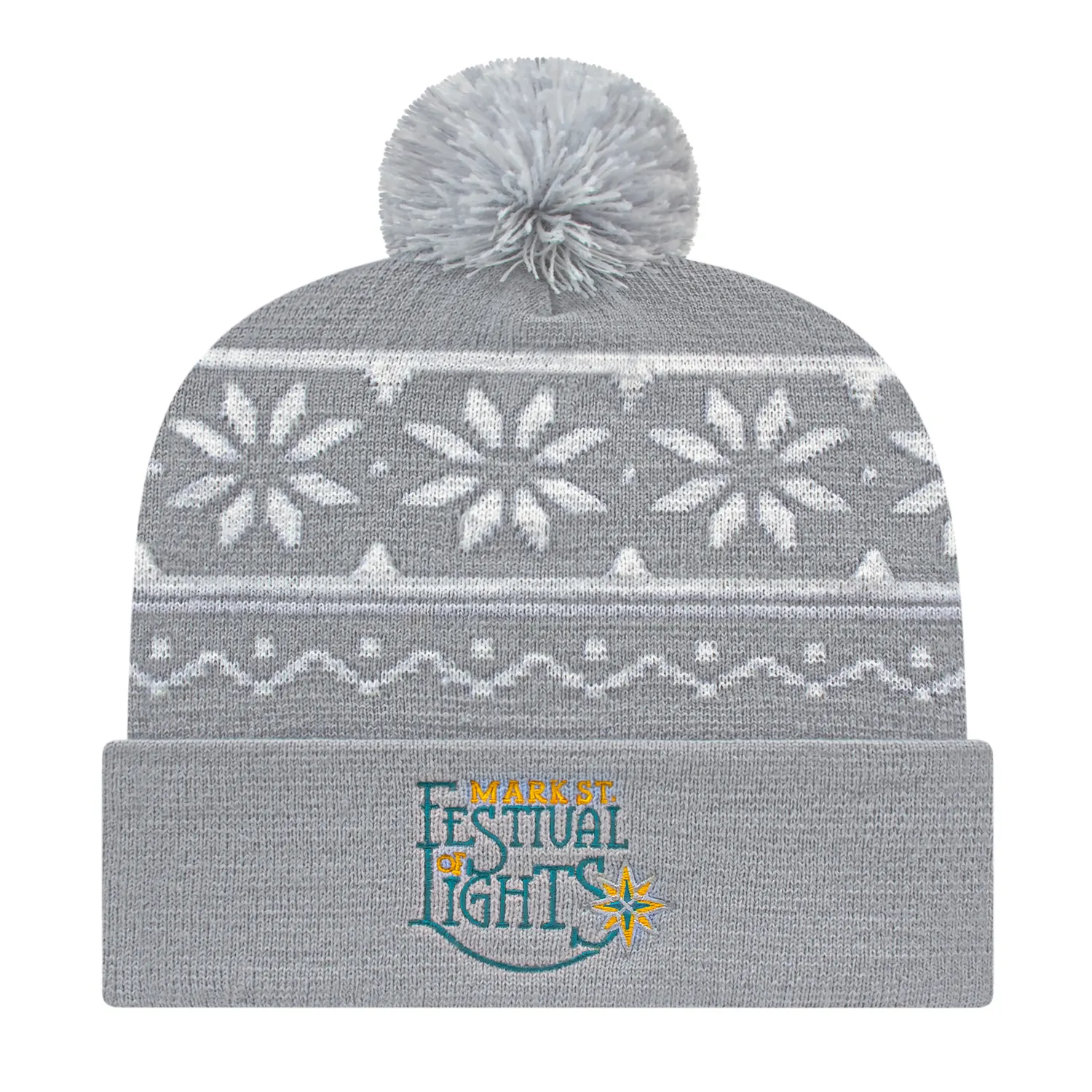 Cap America Caps Snowflake Knit Cap with Cuff