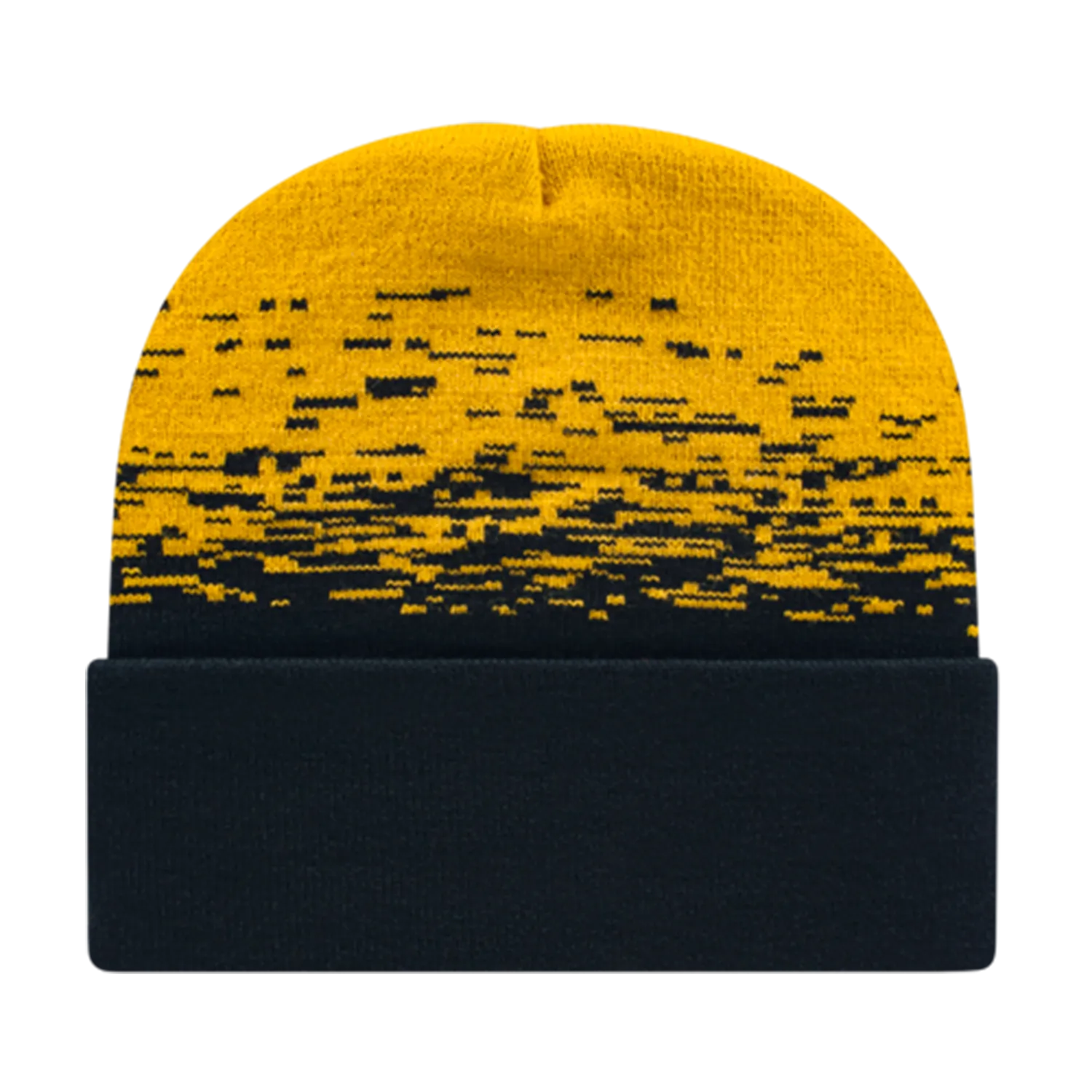 Cap America Caps Static Pattern Knit Cap with Cuff