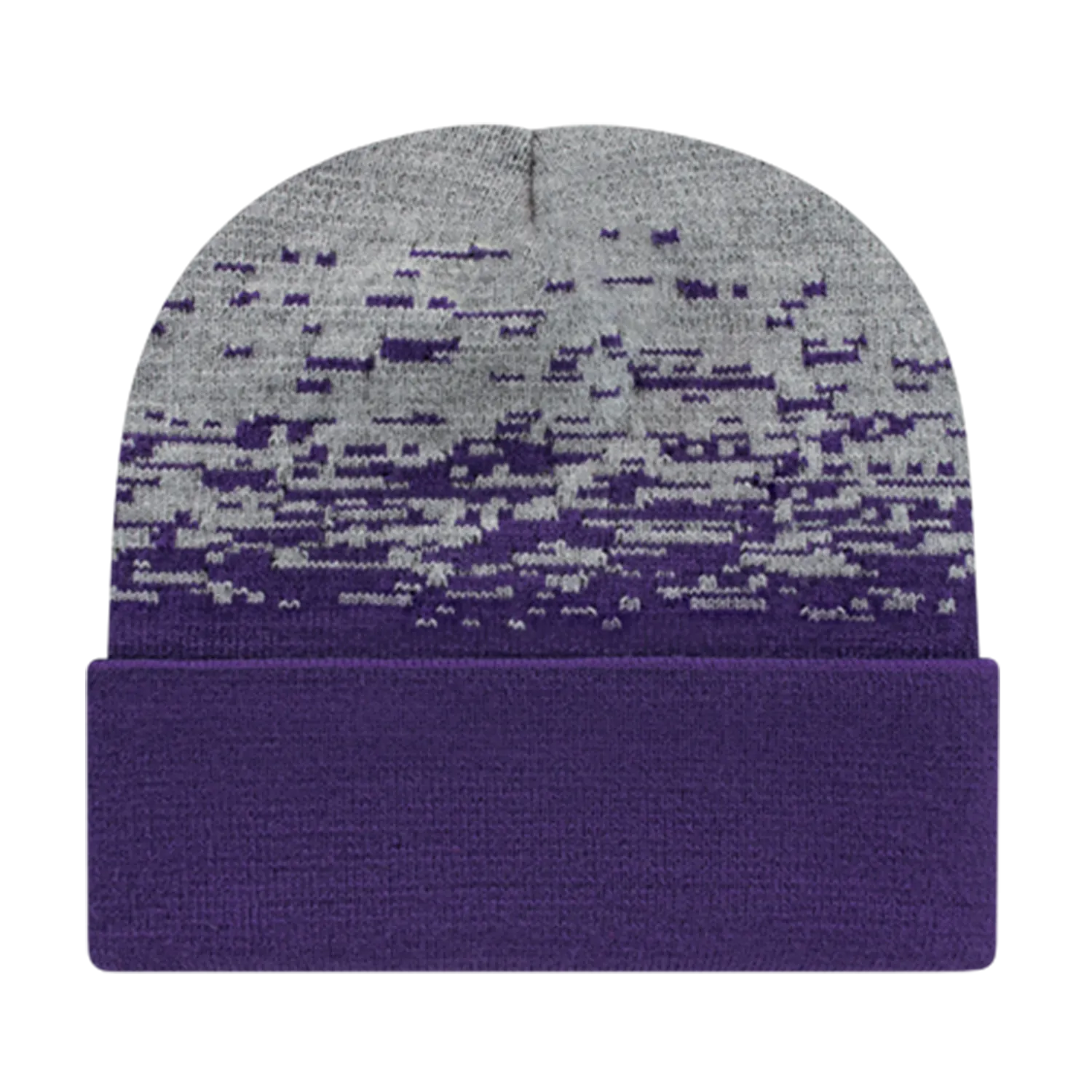 Cap America Caps Static Pattern Knit Cap with Cuff