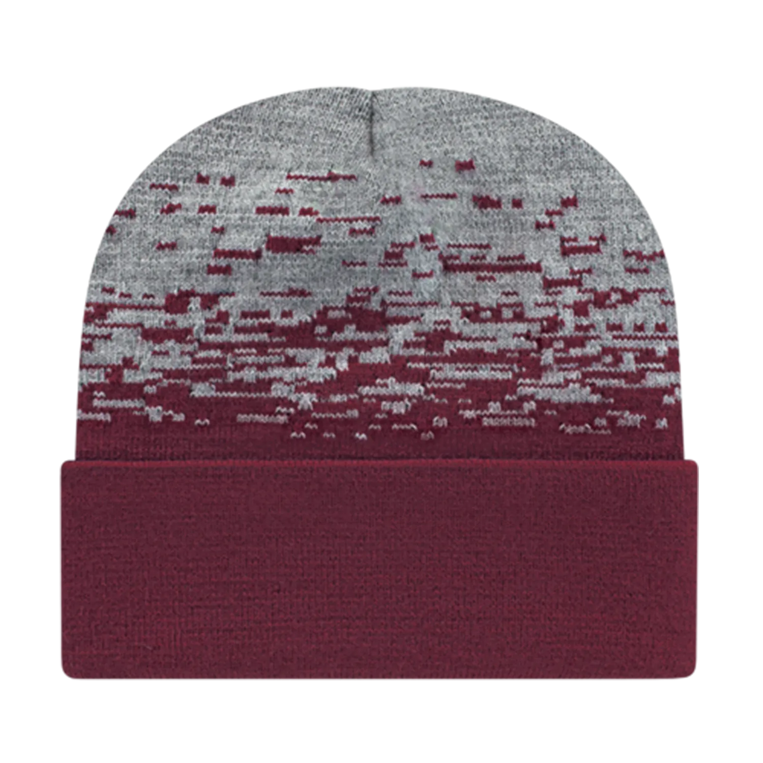 Cap America Caps Static Pattern Knit Cap with Cuff