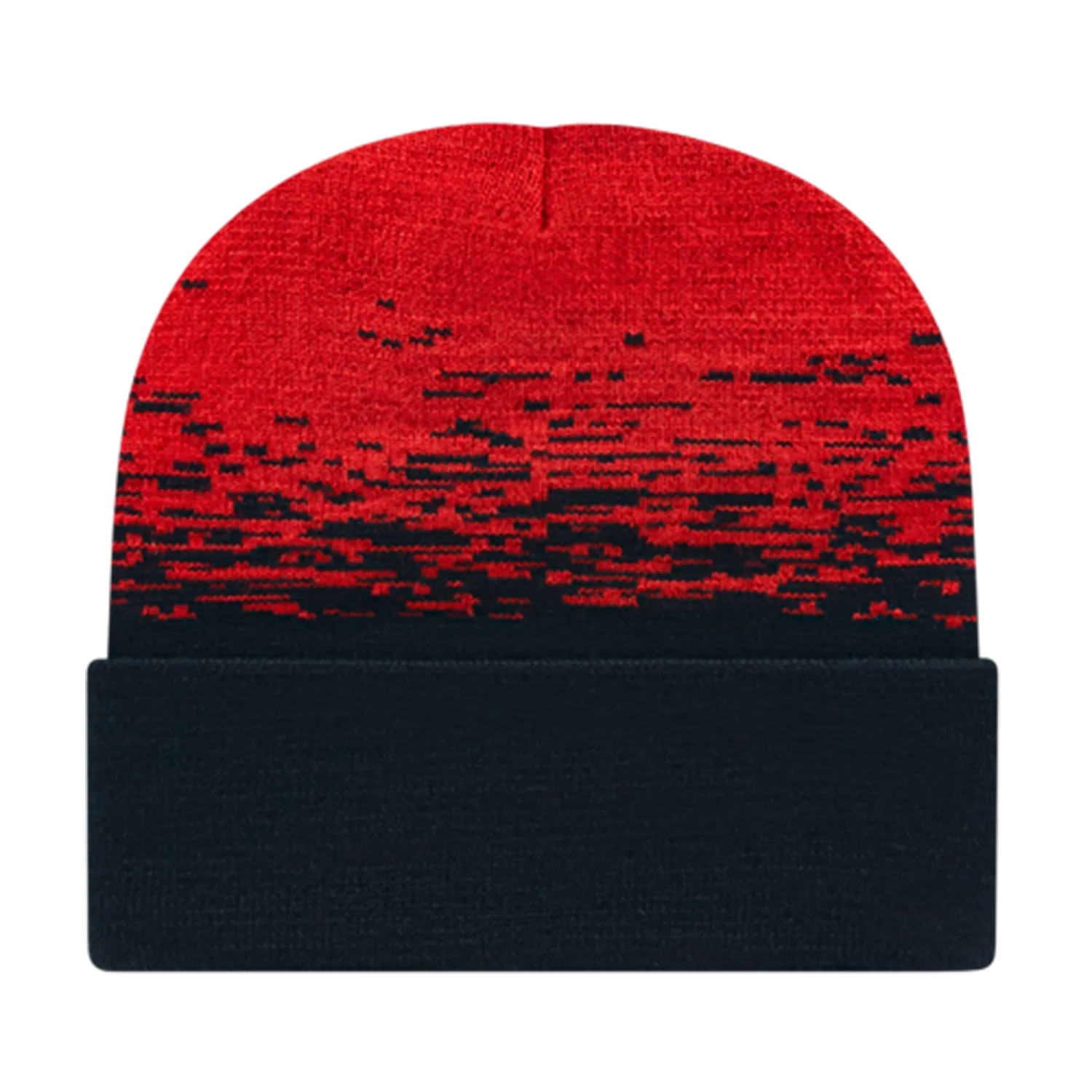 Cap America Caps Static Pattern Knit Cap with Cuff
