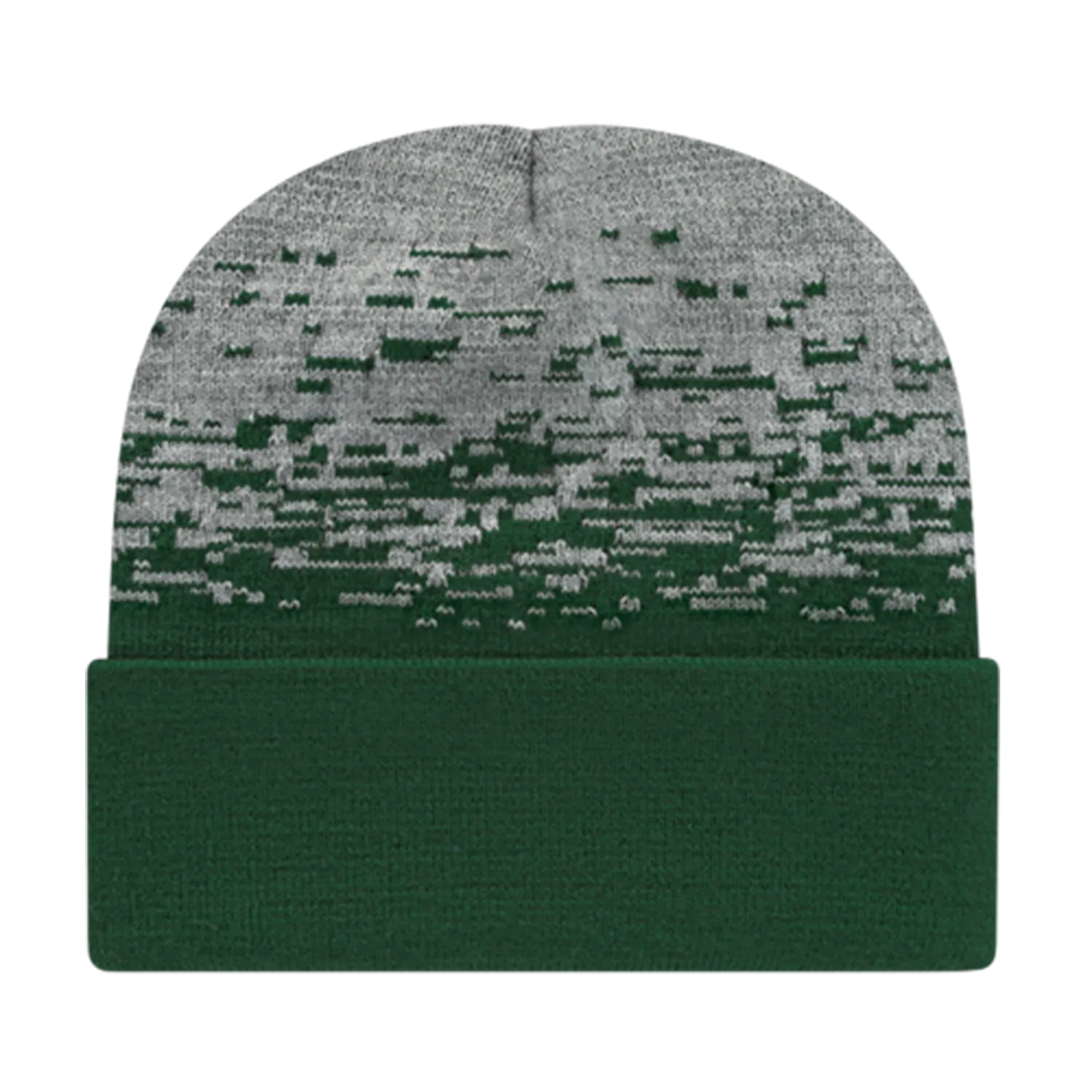 Cap America Caps Static Pattern Knit Cap with Cuff