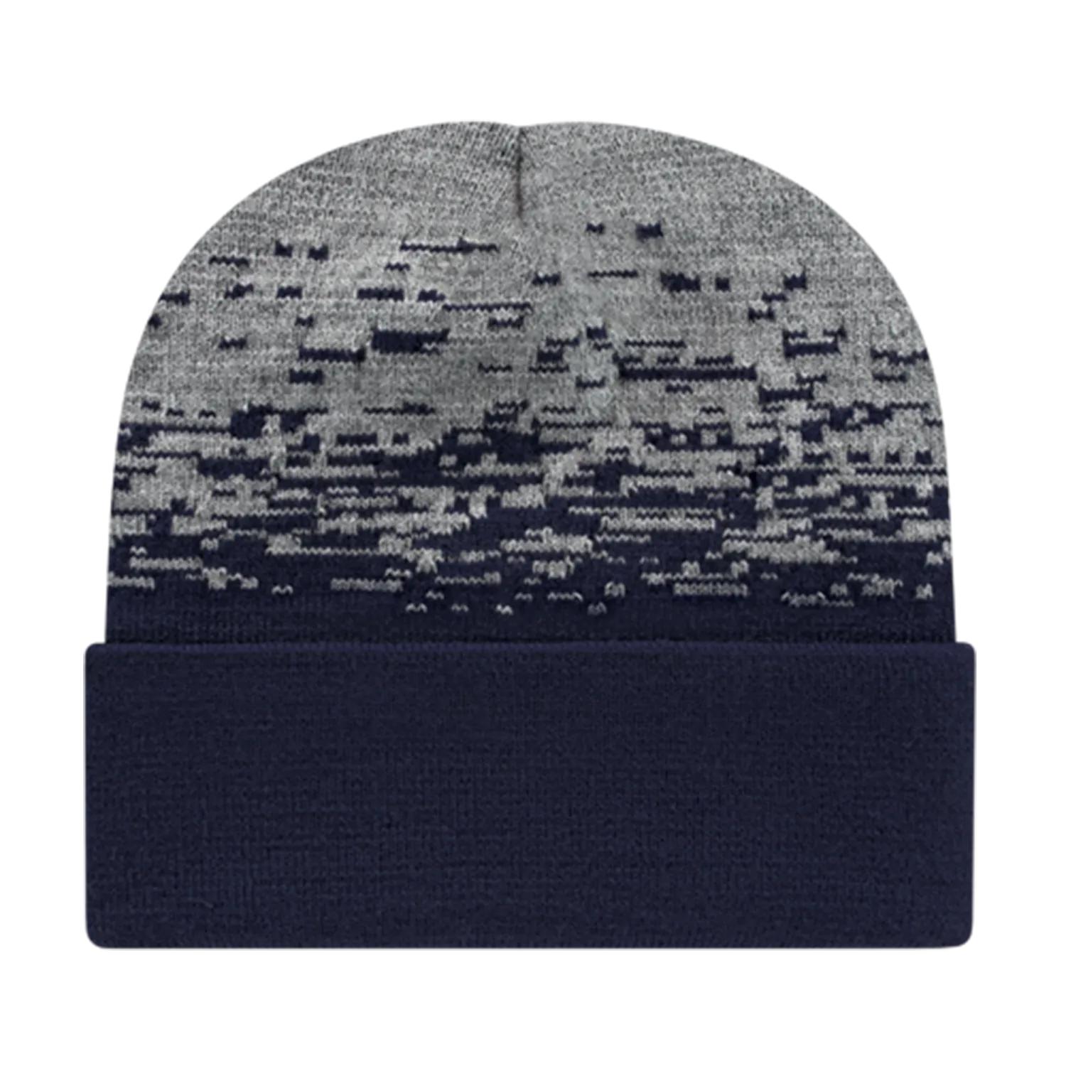 Cap America Caps Static Pattern Knit Cap with Cuff