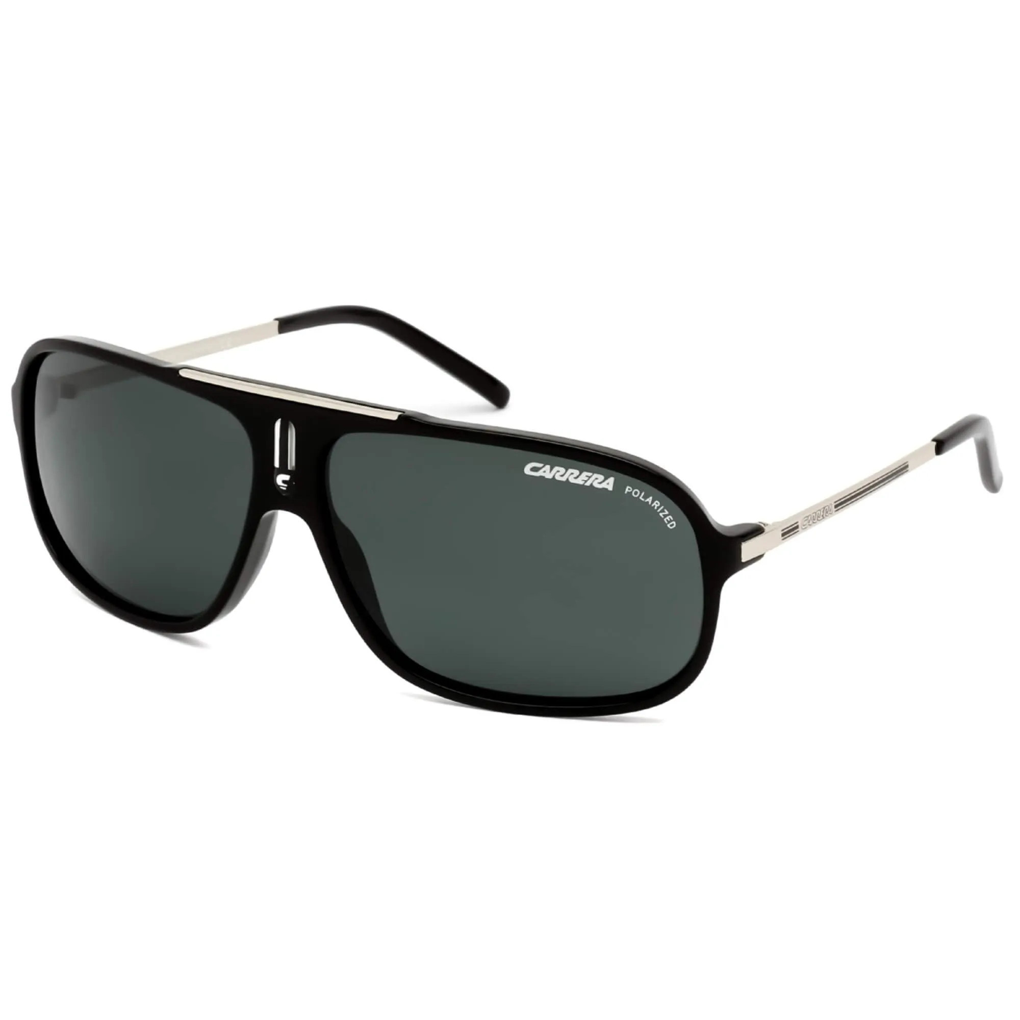 Carrera Unisex Sunglasses - Black/Palladium Navigator Full-Rim Frame | Cool 0CSA 00 Carrera Sunglasses