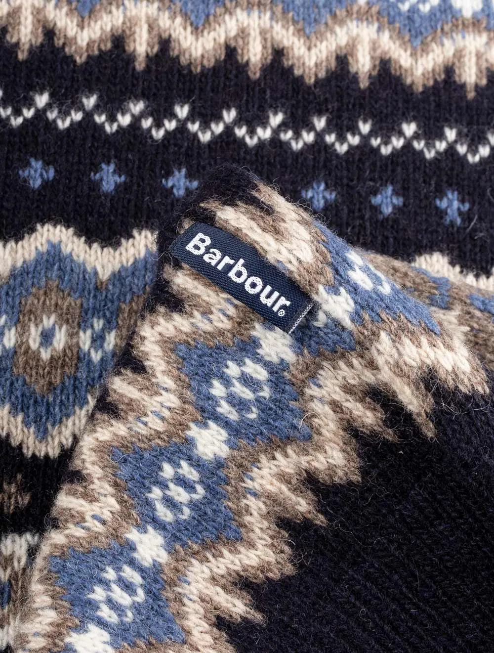 Case Fair Isle Crew Jumper Blue