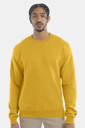 Champion Mens Double Dry Eco Moisture Wicking Fleece Crewneck Sweatshirt - Gold