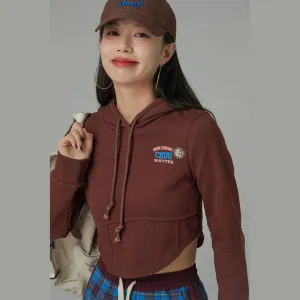 Chuu Matter Corset Crop Hoodie